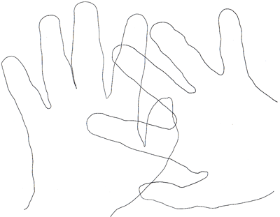 Steven Heitman's hands